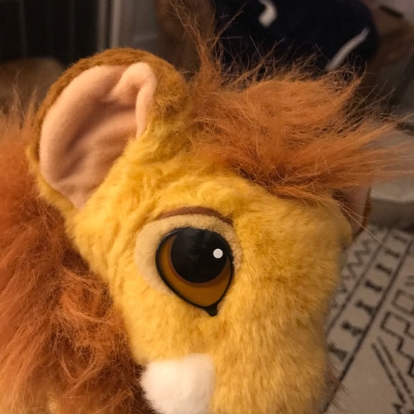1994 Vintage Rare Disney Lion King Mufasa 14” Plush with Removable Mane To Simba - Picture 6 of 10
